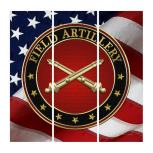 Field Artillery Branch Insignia Special Edition Triptych
