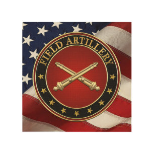 Field Artillery Branch Insignia Special Edition Wood Wall Art