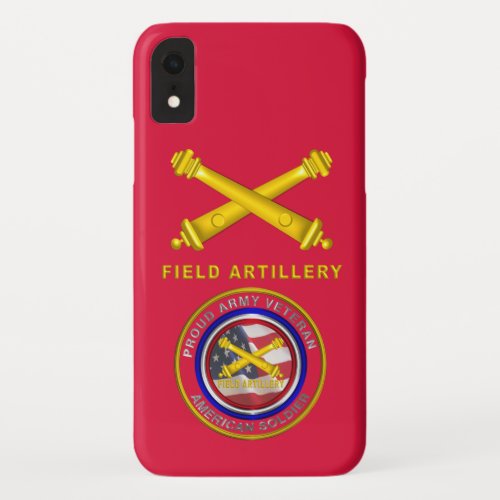 Field Artillery Colors _ Veteran iPhone XR Case