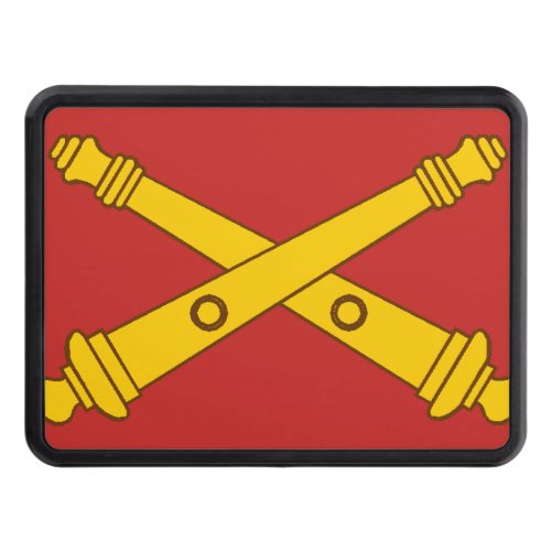 Field Artillery Crossed Cannons Trailer Hitch Cover