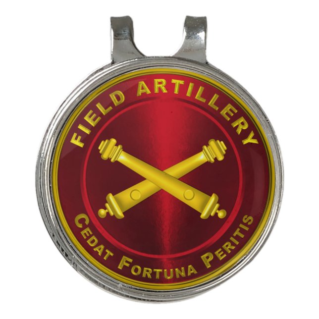 Field Artillery  Golf Hat Clip (Front)