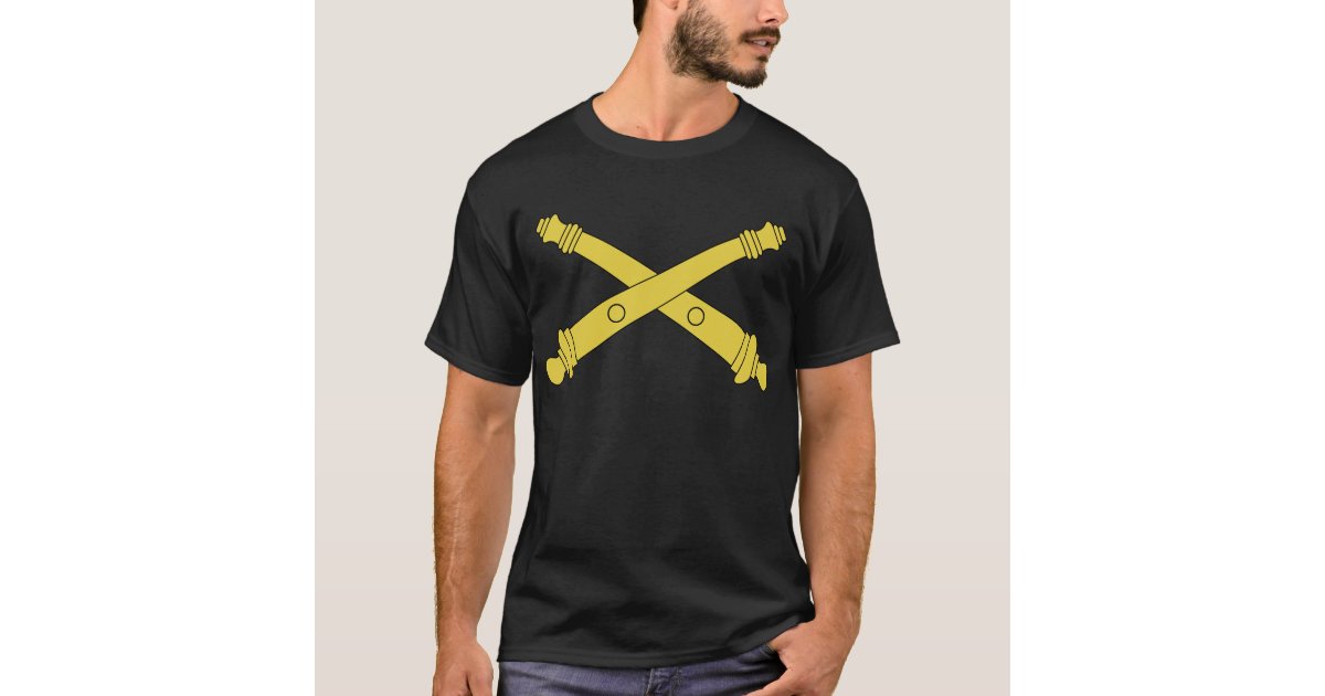 Field Artillery Insignia Crossed Cannons T Shirt Zazzle 