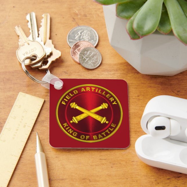 Field Artillery KING OF BATTLE Keychain (Desk)