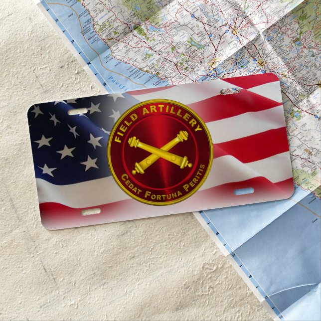 Field Artillery License Plate (In Situ)