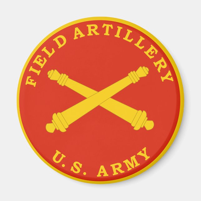 Field Artillery Seal Plaque Magnet (Front)