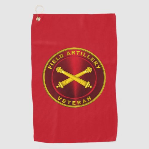 Field Artillery Veteran Golf Towel