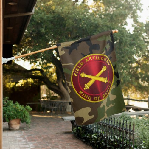 Field Artillery Veteran House Flag