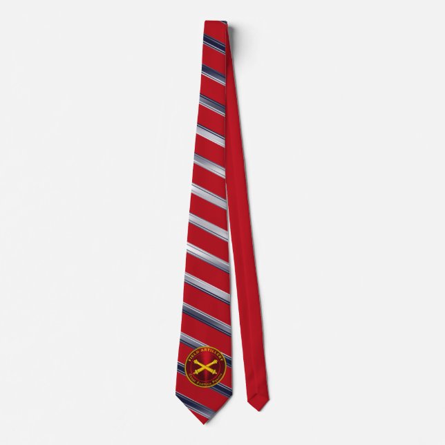 Field Artillery Veteran  Neck Tie (Front)