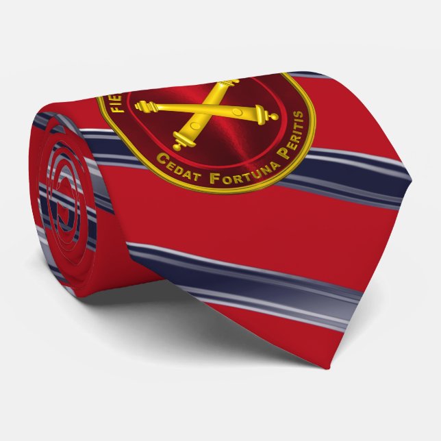 Field Artillery Veteran  Neck Tie (Rolled)