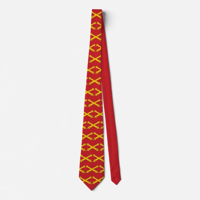 Field Artillery Veteran Neck Tie (Front)
