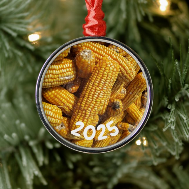 Field Corn Harvest Metal Ornament (Tree)