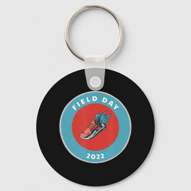 Field Day 2022- Elementary School Field Day Team S Keychain (Front)
