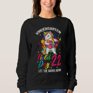 Field Day 2022 Kindergarten Let The Games Begin Ki Sweatshirt