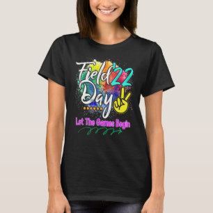 Field Day 2022 Let The Games Begin Kids Boys Girls T-Shirt