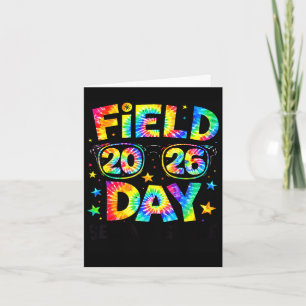 Field day 2026 2nd grade tie dye teachers kids card