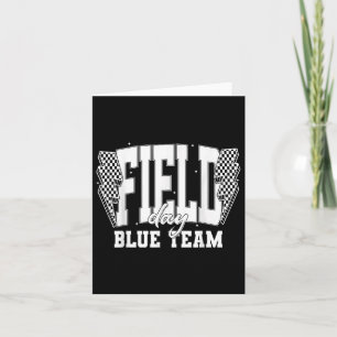 Field Day Blue Team Color War Camp Team Game Compe Card