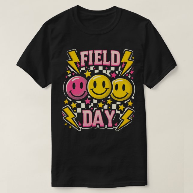 Field Day Field Day 2024 Checkered Game Day End of T-Shirt (Design Front)