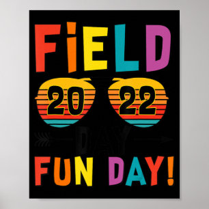 Field Day Fun Day 2022 Sunglasses Kids Boys Girls Poster