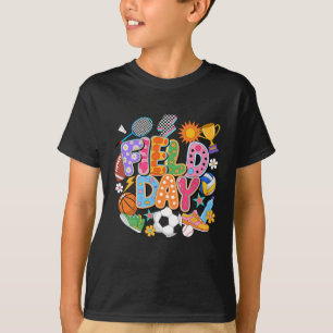 Field Day Fun Day Let The Games Begin Teacher Kids T-Shirt