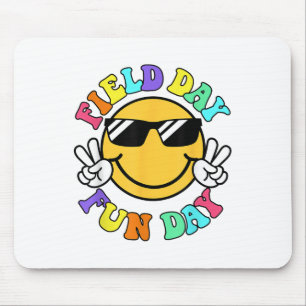 Field Day Fun Day Smile Face Teacher Kids Field Da Mouse Pad