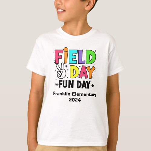 Field Day Fun T Shirts for School Kids Classroom