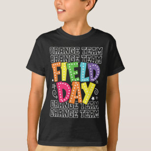Field Day Orange Team Color War Camp Team Game Com T-Shirt