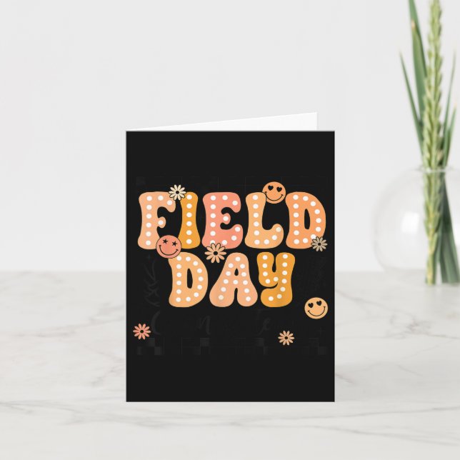 Field Day Orange Team Field Trip Game Competition  Card (Front)