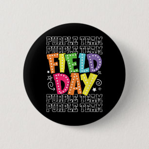 Field Day Purple Team Color War Camp Team Game Com Button