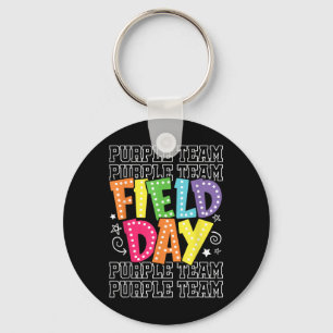 Field Day Purple Team Color War Camp Team Game Com Keychain