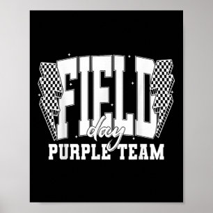 Field Day Purple Team Color War Camp Team Game Com Poster
