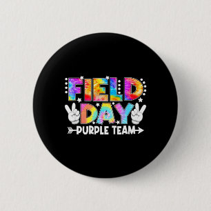 Field Day Purple Team Funny for Teacher Kids Field Button