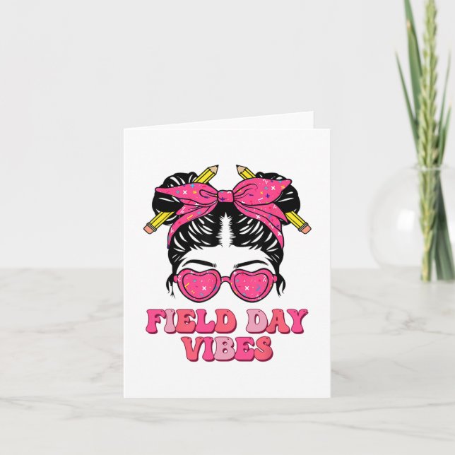 Field Day Shirt Teacher Kids Field Day 2024  Card (Front)