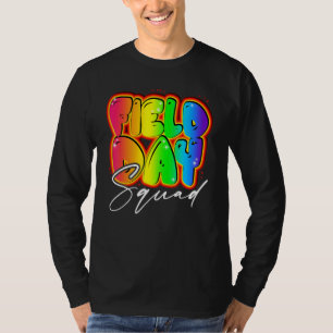 Field Day Squad Teacher Kids Boys Girls Student Sc T-Shirt