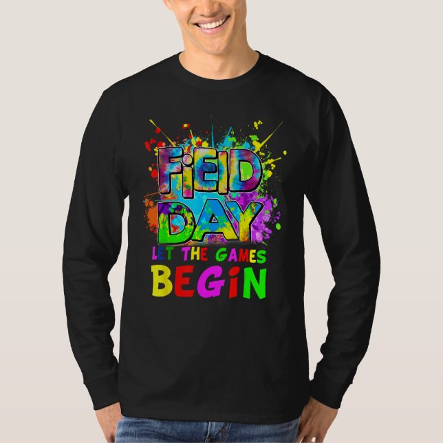 Field Day Time Teachers 2023 Games Begin Kids Girl T-Shirt (Front)