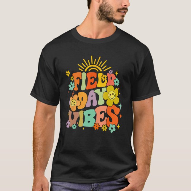 Field Day Vibes Summer Teacher Kids Last Day Of Sc T-Shirt (Front)