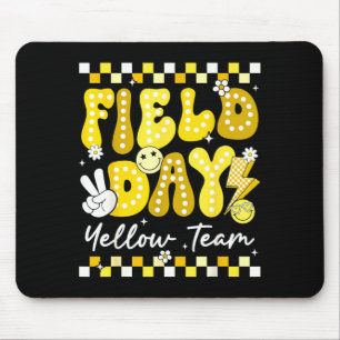 Field day yellow team color game competition men mouse pad
