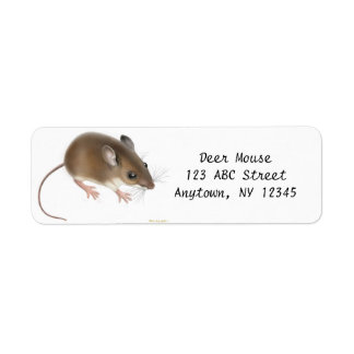 Field Deer Mouse Customizable Label