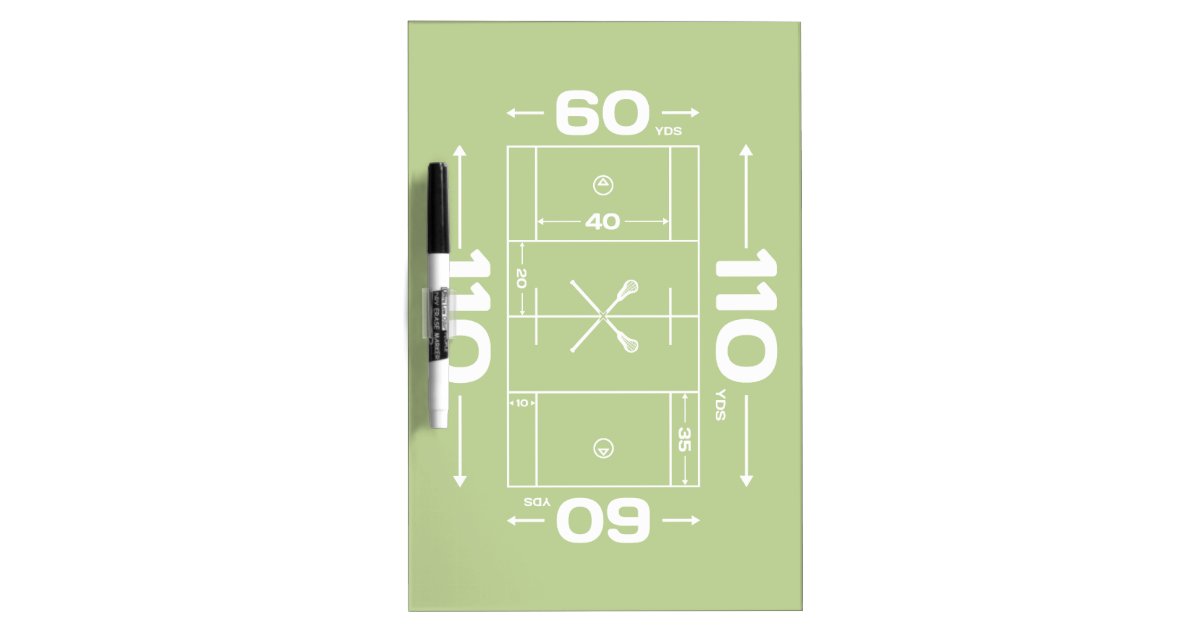 Field Dimensions DryErase Board Zazzle