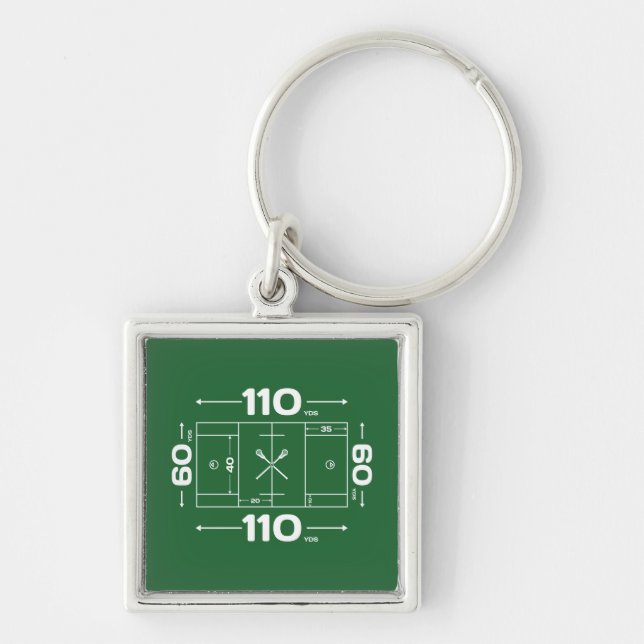 Field Dimensions Keychain (Front)