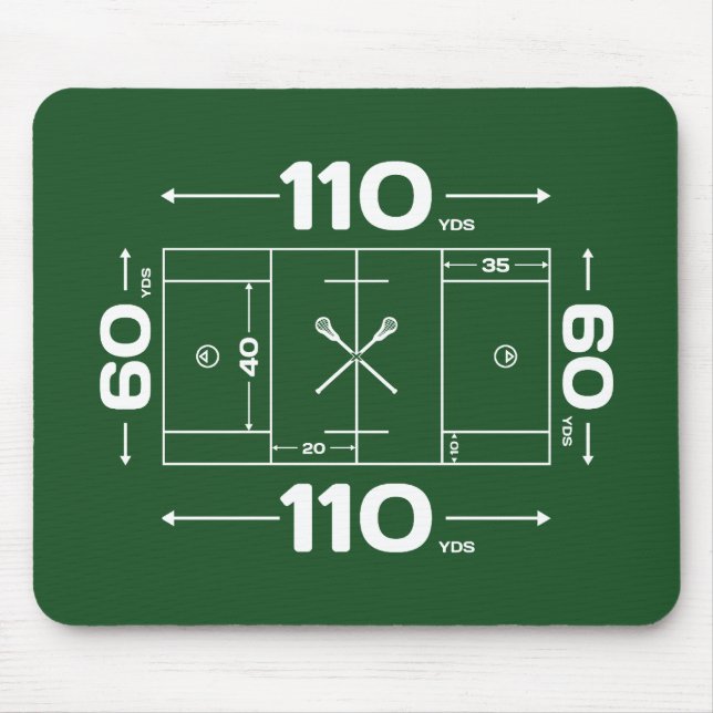 Field Dimensions Mouse Pad (Front)