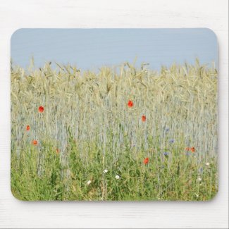 Field edge OF A corn field Mouse Pad