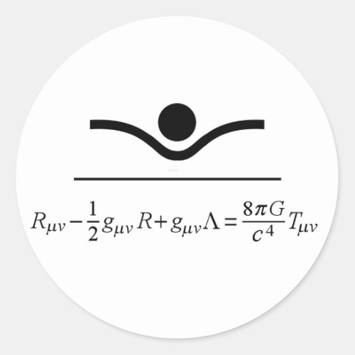 Field Equation Classic Round Sticker