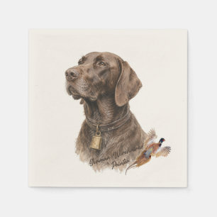 Field & Feather – German Shorthaired Pointer with Napkins
