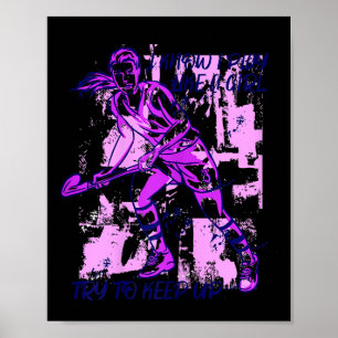 Field Field Hockey Saying Games Like A Girl Field Poster