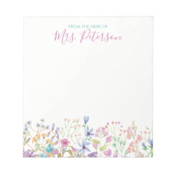 Field Floral Note Pads by AllbyWanda at Zazzle