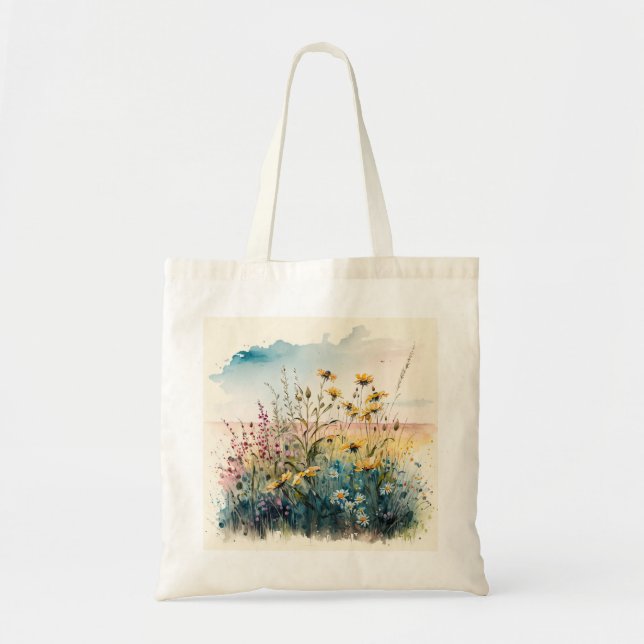 Field flower tote bag (Front)