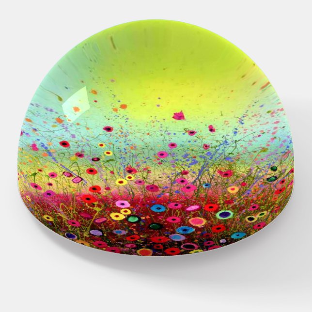 Field flowers paperweight (Angled)