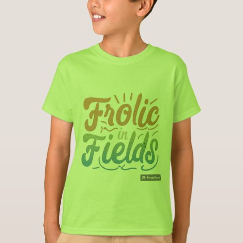 Field Frolic Cute boys t_shirt design 