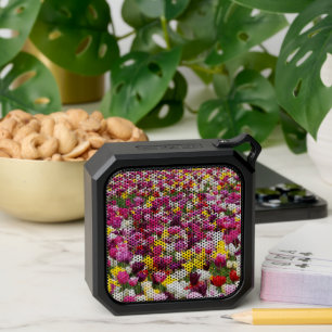 field full of tulips bluetooth speaker