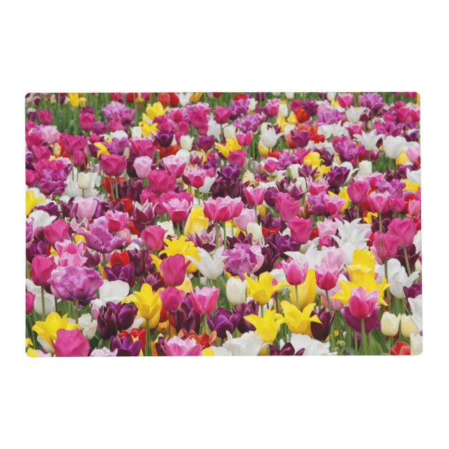field full of tulips placemat (Front)